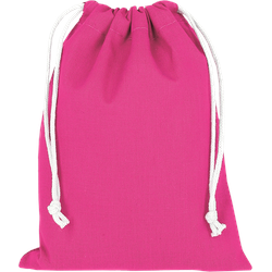 Zuziehbeutel - Baumwolle | OEKO-TEX 100 zertifiziert | 15x20cm | Jutebeutel | Einkaufstasche | unbedruckt, pink