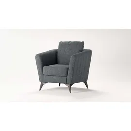 Home Affaire Cocktailsessel HOME AFFAIRE "MATTHEW Sessel, Maße B/T/H: 83/85/88 cm", grau (anthrazit), B:83cm H:88cm T:85cm, 100% Polyester, Sessel, Cocktailsessel, modern, mit Rückenkissen