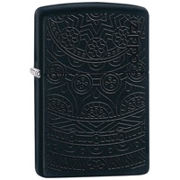 Zippo Tone on Tone Design Black Matte Sturmfeuerzeug