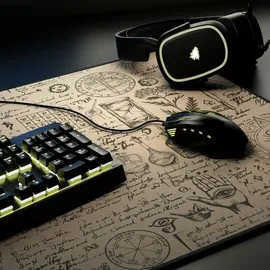 Titanwolf Gaming Mauspad, 900 x 400mm XXL Mousepad, verbessert Präzision & Geschwindigkeit, Alchemy