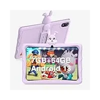 DOOGEE U9 Kids Tablet, 10 Zoll HD Augenschutz Kinder Tablet Android 13, 7GB+64GB/TF 1TB Quad-Core, Kindersicherung, 5060mAh, WiFi 6, Dual-Kamera, Google GMS,Kinder-Tablet mit Schutzhülle