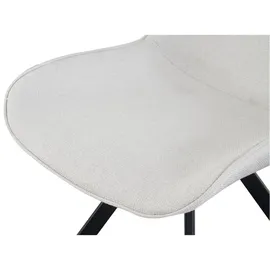 xonox.home Drehstuhl Emilia Webstoff creme 2er Set