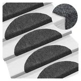 vidaXL Stufenmatte 56 x 17 cm Dunkelgrau