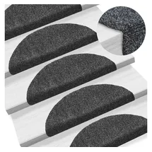 vidaXL Stufenmatte 56 x 17 cm Dunkelgrau