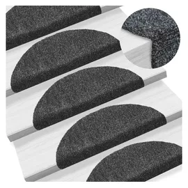 vidaXL Stufenmatte 56 x 17 cm Dunkelgrau