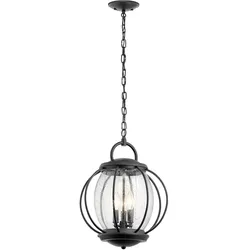 Vandalia Outdoor Pendelleuchte schwarz strukturiert Kichler KL-VANDALIA8-L