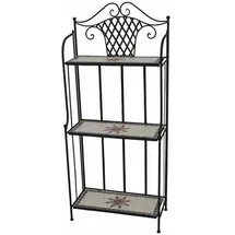 Siena Garden Regal Stella 63 cm x 29 cm x 142 cm Bunt Mosaik