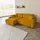 Livora Ecksofa Samt 234x170x78 gelb SOFIA