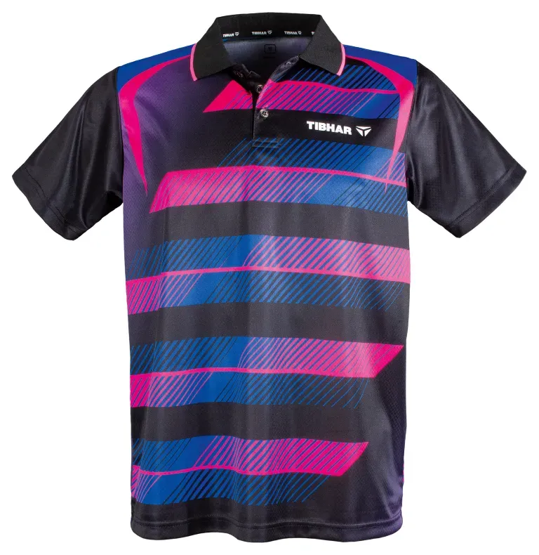 Tibhar Hemd Frame schwarz/pink/blau M - M