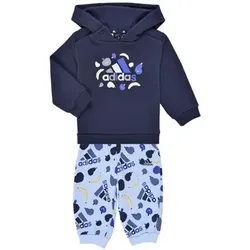 adidas  Kleider & Outfits Essentials Allover Print Jogger Set  in Marine, 3 / 4 Jahre