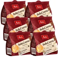 6x 16 Kaffeepads Melitta Bella Crema Intenso Röstkaffee 100% Arabica Pads