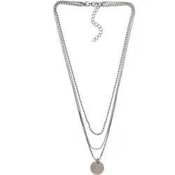 Firetti Kette mit Anhänger »Schmuck Geschenk Layering Kette mit kreisförmigen Anhänger« Firetti metallfarben