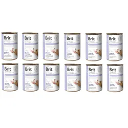 BRIT Veterinary Diet Gastrointestinal Salmon&Pea Futter für den empfindlichen Magen-Darm-Trakt von Hunden 12x400 g