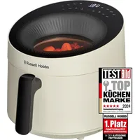 Russell Hobbs Heißluftfritteuse Airfryer Satisfry Panoramic Creme - Beige