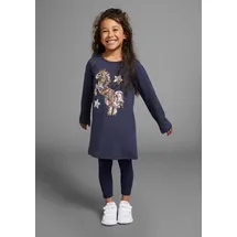 Kidsworld Langarmshirt "PFERD", Mädchen, Gr. 92/98, blau (navy), Jersey, Obermaterial: 100% Baumwolle, bedruckt, ausgestellt Po-bedeckend, Rundhals, abgesteppte Kante, Shirts Langarmshirt, Langarm, ausgestellter Schnitt, bedruckt, Rundhalsausschnitt