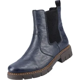 Rieker Damen Chelsea Boots Z3561, Frauen Stiefeletten,Booties,halbstiefel,Kurzstiefel,uebergangsschuhe,uebergangsstiefel,blau (14),41 EU / 7.5 UK