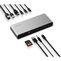 Kensington SD5700T Thunderbolt 4 Dockingstation für Laptops mit Dualem 4K, 4 Thunderbolt-Ports, 4 USB-Ports, UHS-II SD Kartenleser-Slot, 90W Ladestrom, Kompatibel mit Windows und MacBooks, K35175EU