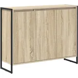 vidaXL Sonoma Seitenschrank 96,5 x 30 x 75 cm Beige Holzwerkstoff