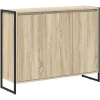 vidaXL Sonoma Seitenschrank 96,5 x 30 x 75 cm Beige Holzwerkstoff