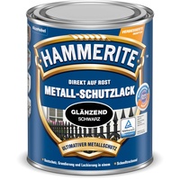 Hammerite Metall-Schutzlack 750 ml schwarz glänzend