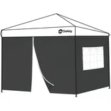 Sekey Seitenwände für Pavillon 3x3 2 Stück Schwarz 3 x 3 m