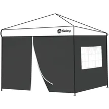 Sekey Seitenwände für Pavillon 3x3 2 Stück Schwarz 3 x 3 m