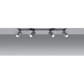 Sollux SL.0453 Deckenleuchte RING 4L grau