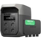 EcoFlow DELTA 3 Max 2048Wh LiFePO4 Powerstation Set mit 500W Alternator Charger