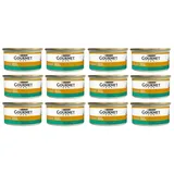 GOURMET Gold Nassfutter Pastete mit Kaninchen für adulte Katzen 12x85 g