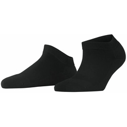 FALKE Damen Sneakersocken - ClimaWool, einfarbig, Merinowolle Schwarz 37-38