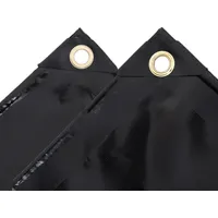 VidaXL Abdeckplane 650 g/m2 3x4 m Schwarz - Schwarz