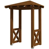 SKANHOLZ Vordach Wesel 4 188 x 126 cm nussbaum