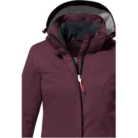 KILLTEC Damen Funktionsjacke/Outdoorjacke mit abzippbarer Kapuze KOS 133 WMN JCKT, weintraube, 46