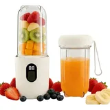 Tragbarer Mixer Smoothie Maker to Go, 500ML Portabler Elektrischer Saftpresse