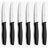Arcos 188900 Serie Nova - Tischmesser-Set - Klinge Nitrum Edelstahl 110 mm - HandGriff Polypropylen Farbe Schwarz