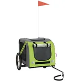 vidaXL Hundeanhänger grün/grau 2023
