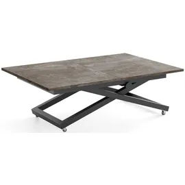 WFL GROUP Axen Dunkelgrau Laminat 120-160 x 80 x 38-75 cm