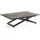 WFL GROUP Axen Dunkelgrau Laminat 120-160 x 80 x 38-75 cm