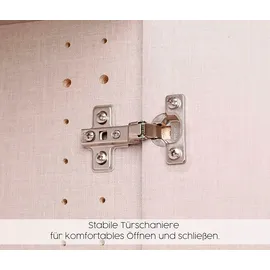 Rauch Kleiderschrank Alba 91 x 197 x 56 cm Weiß