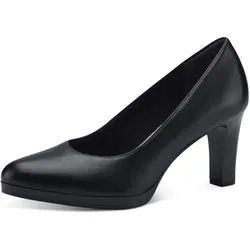 Pumps TAMARIS, Damen, Gr. 35, schwarz, Leder, Lederimitat, klassisch, Schuhe, Abendschuh, Festtagsschuh, Trichterabsatz, mit Touch It-Ausstattung