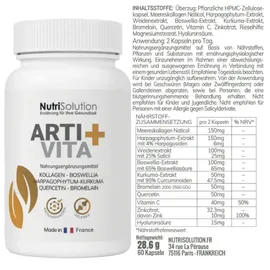 nutrisolution ArtiVita+ Kapseln 60 St.