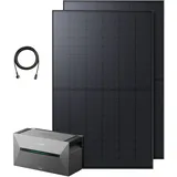 Anker Solix Balkonkraftwerk Speicher 880 W Solarbank 2 E1600 Plus 2 Solarpanels