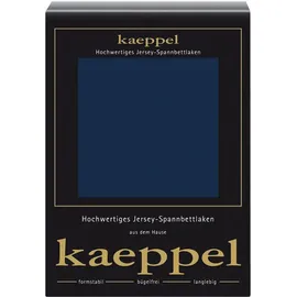 KAEPPEL Spannbettlaken Jersey-Elasthan 140-160 x 200-220 cm blau