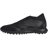 adidas Unisex Predator Accuracy.3 Laceless Turf Boots Sneaker, core Black/core Black/FTWR White, 43 1/3 EU