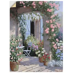 Wandbild ARTLAND "Blumenangebot", beige (farbe bild(er): naturfarben), B:30cm H:40cm, Dekorfolie, Bilder, als Leinwandbild, Poster, Wandaufkleber in verschied. Größen