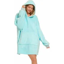 Estexo Deckenpullover Pullover Decke Oversize Unisex Hellblau
