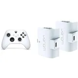 Xbox Wireless Controller Robot White+Venom Doppelpack mit wiederaufladbarem Akku Controller - Weiß Series X & S One