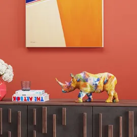 Kare Design Deko Figur Colored Rhino 17cm