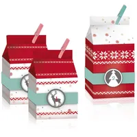 ROTH Adventskalender Set  zum Füllen 24 Boxen  "Nordic Bags" Milchtüten +Klammer