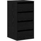 vidaXL Schubladenschrank Schwarz 40 x 41 x 76 cm Holzwerkstoff